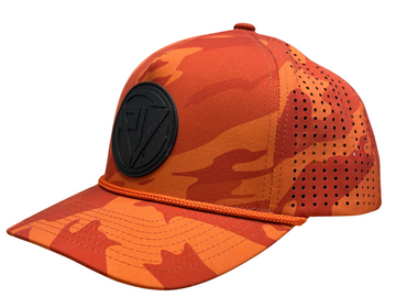 The OPV Orange Camo Athletic Snapback Hat - Operation Positive Vibes